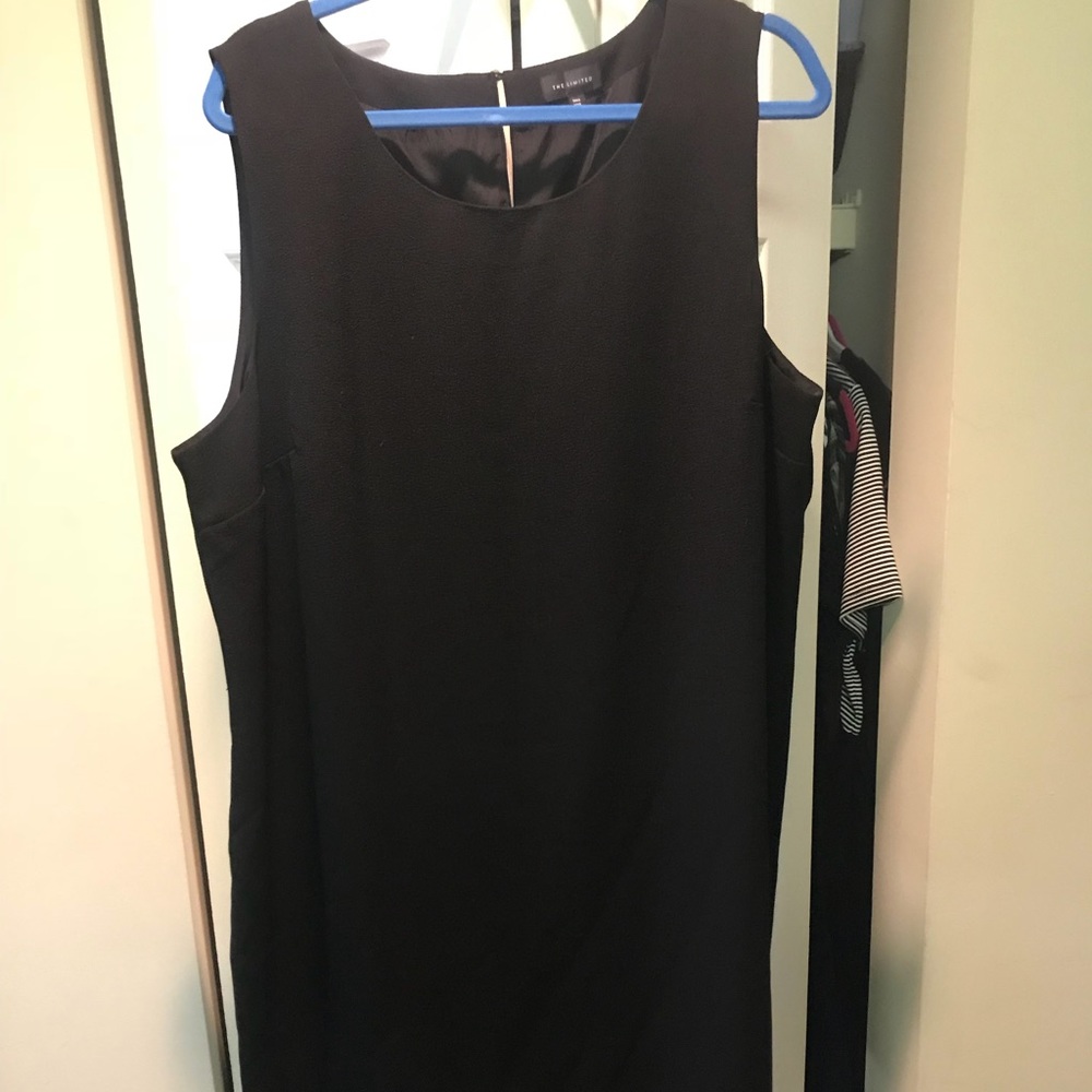 Black scallop bottom dress